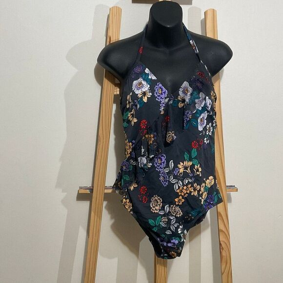 Time and Tru Other - Time and Tru,swimsuit one piece halter top floral size large